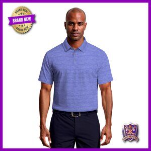 Men's Golf Polo Shirt with Airflux Ventilation, Moisture Wicking, UV Protection